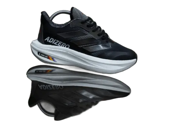 کتونی آدیداس ADIZERO مشکی طوسی کد 046